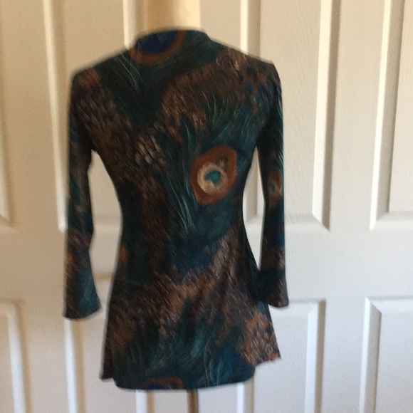 NWOT Beautiful teal Boston Proper Top - Picture 3 of 3